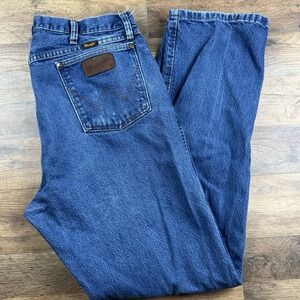Wrangler Men's 47MWZ Jeans‎ Blue Size 38x34 Cowboy  Regular Fit Western Rodeo